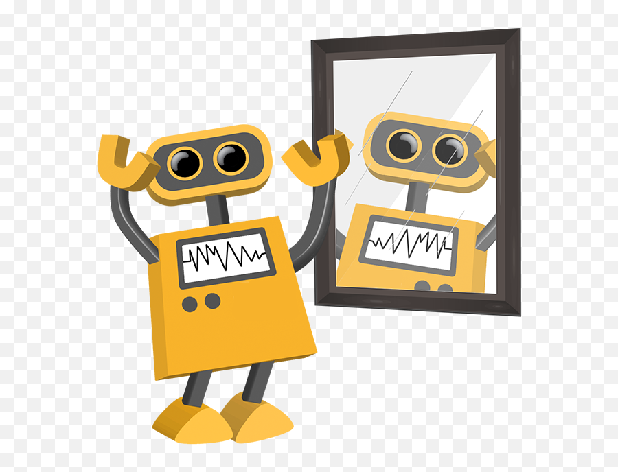 Robot 59 Mirror Bot Tim - Robot Clipart Transparent Background Png,Mirror Transparent Background
