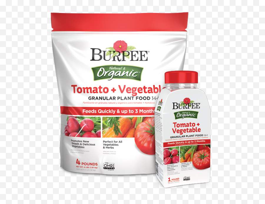 Download Hd Tomato Vegetable Granular Plant Food - Burpee Burpee Natural Organic Tomato Vegetabel Granular Plant Food Png,Tomato Plant Png