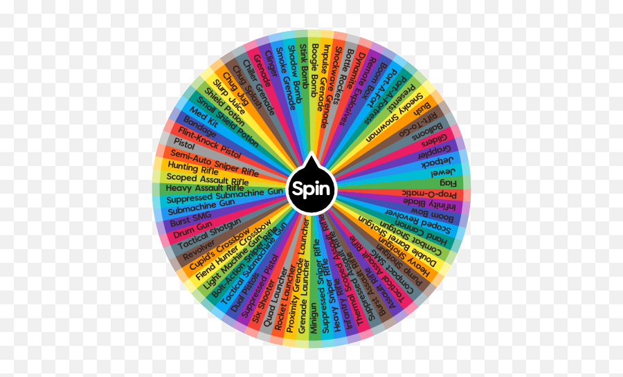 Fortnite Random Loot Spin The Wheel App - Circle Png,Fortnite Bush Png
