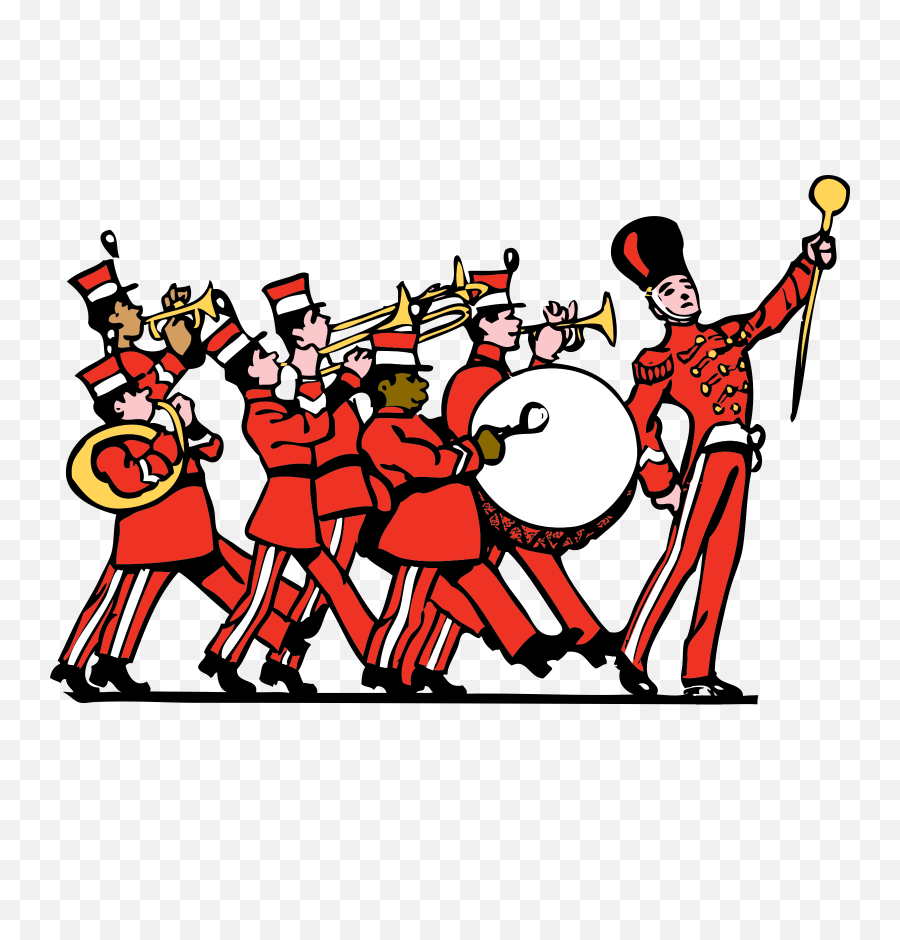Marching Band Uniform Instrument - Transparent Cartoon Marching Band Png,Marching Band Png