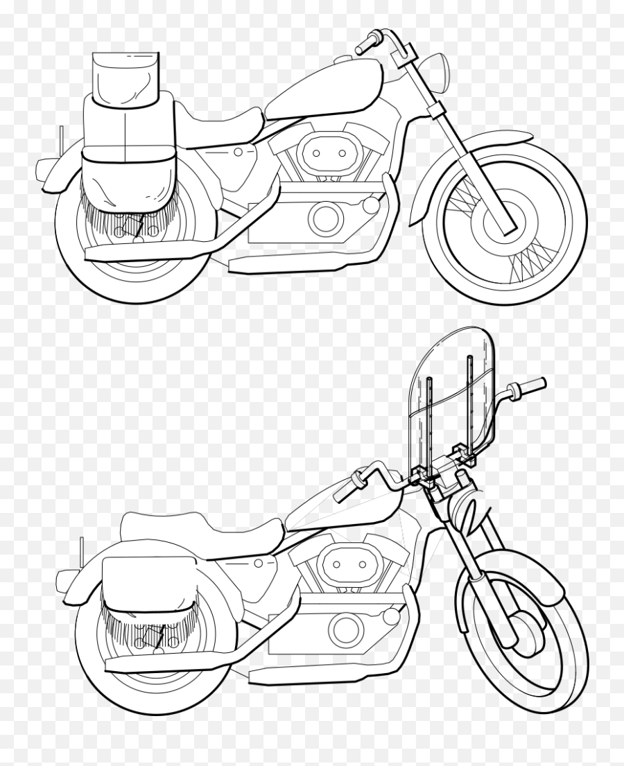 Motorcycle Windshield Png Svg Clip Art - Motorcycle,Windshield Png