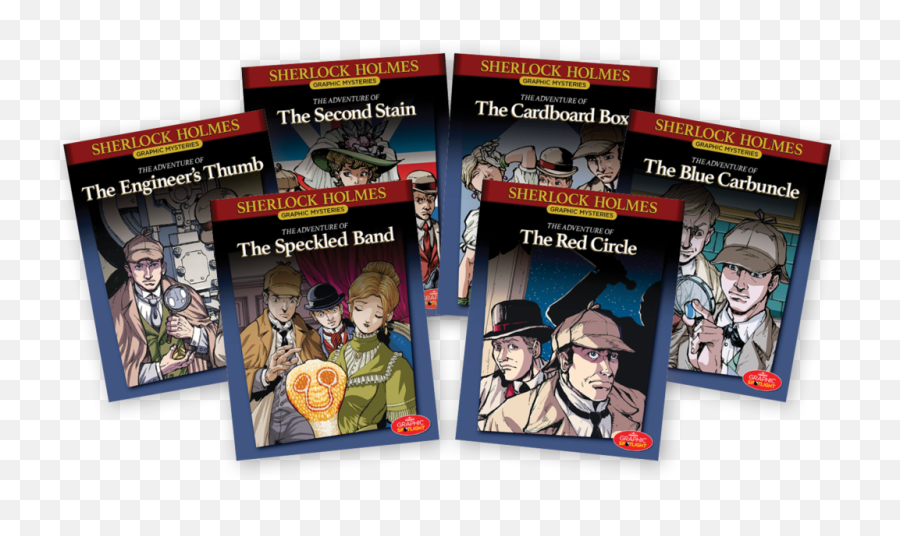 Sherlock Holmes Graphic Mysteries Books 1 - 6 Fictional Character Png,Sherlock Png
