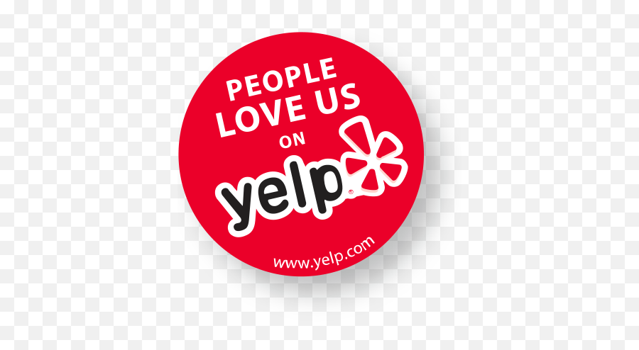 Love Us - Yelp People Love Us Badge Png,Yelp Logo Png