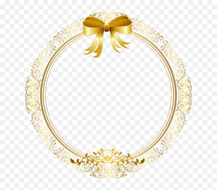 Round Gold Frame Png - Freetoediteemput Png Bulat Golden Circle Png Transparent,Gold Circle Frame Png