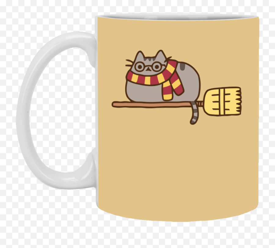Pusheen Harry Potter Mug Cup Gift - Pusheen Cat Gif Harry Potter Png Gif,Cat Gif Transparent