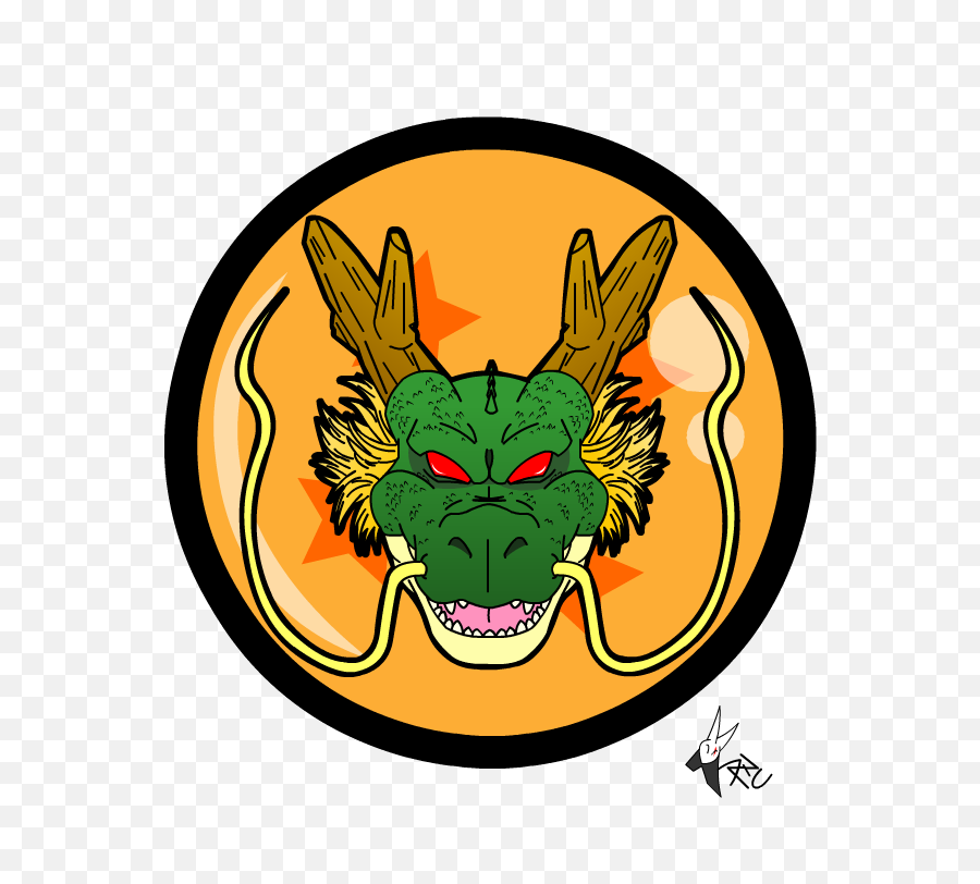 Download Hd Shenlong Head Logo Dragon Ball Z By Kaji - Zu Dragon Ball Z Png,Dragon Ball Logo Png