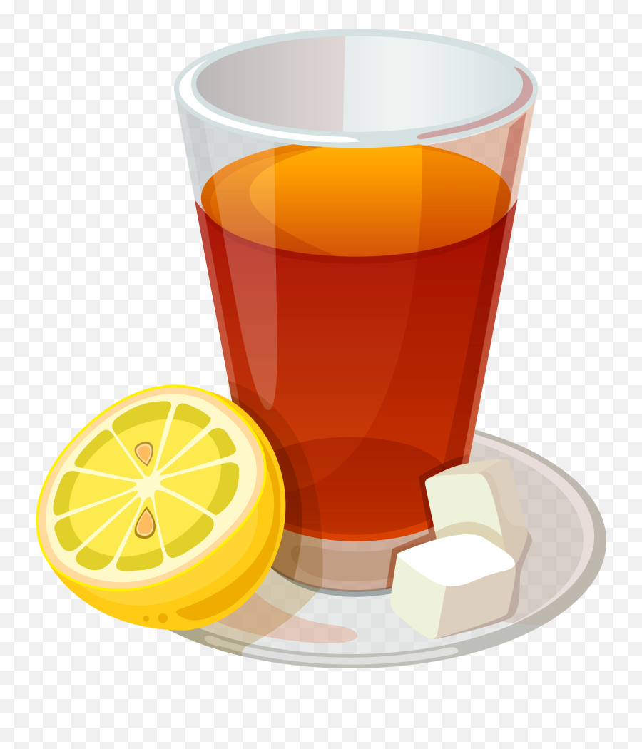 Library Of Tea Png Freeuse Transparent Files - Lemon Tea Vector Png,Lemon Transparent Background