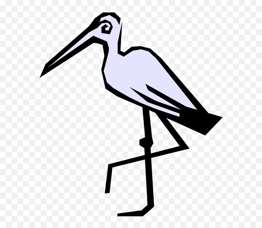 Crane Bird Png - Vector Illustration Of Egret Crane Bird Vector Graphics,Crane Bird Png