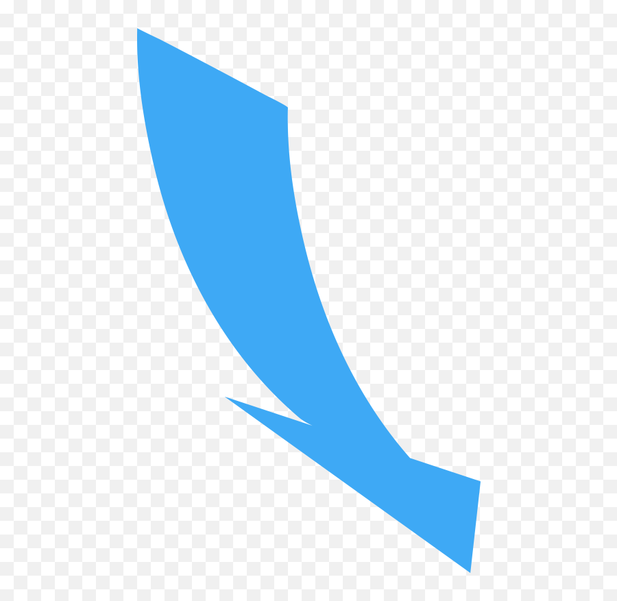 Curved Wide Directional Arrow Pointing To The Lower Right - Vertical Png,Arrow Pointing Right Png
