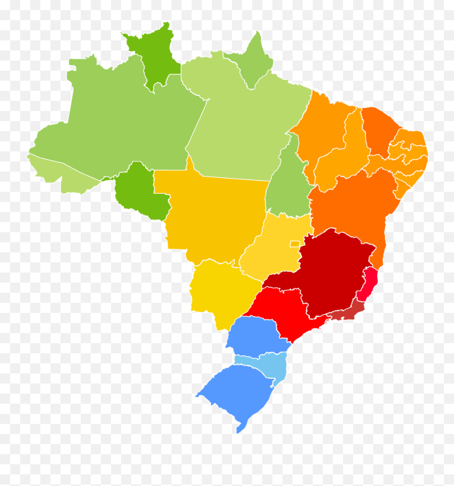 Brazil Political Map - Mapa Do Brasil Svg Png,Brasil Png