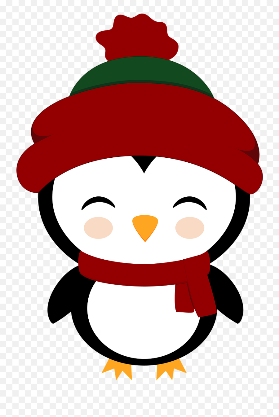 Penguin Cute Beanie Digital - Free Image On Pixabay Cartoon Penguim With A Beanie Png,Art Icon