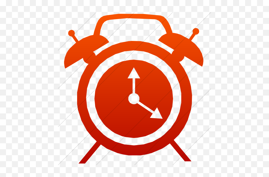 Iconsetc Simple Red Gradient Classica Traditional Alarm - Clock Png,Version Icon