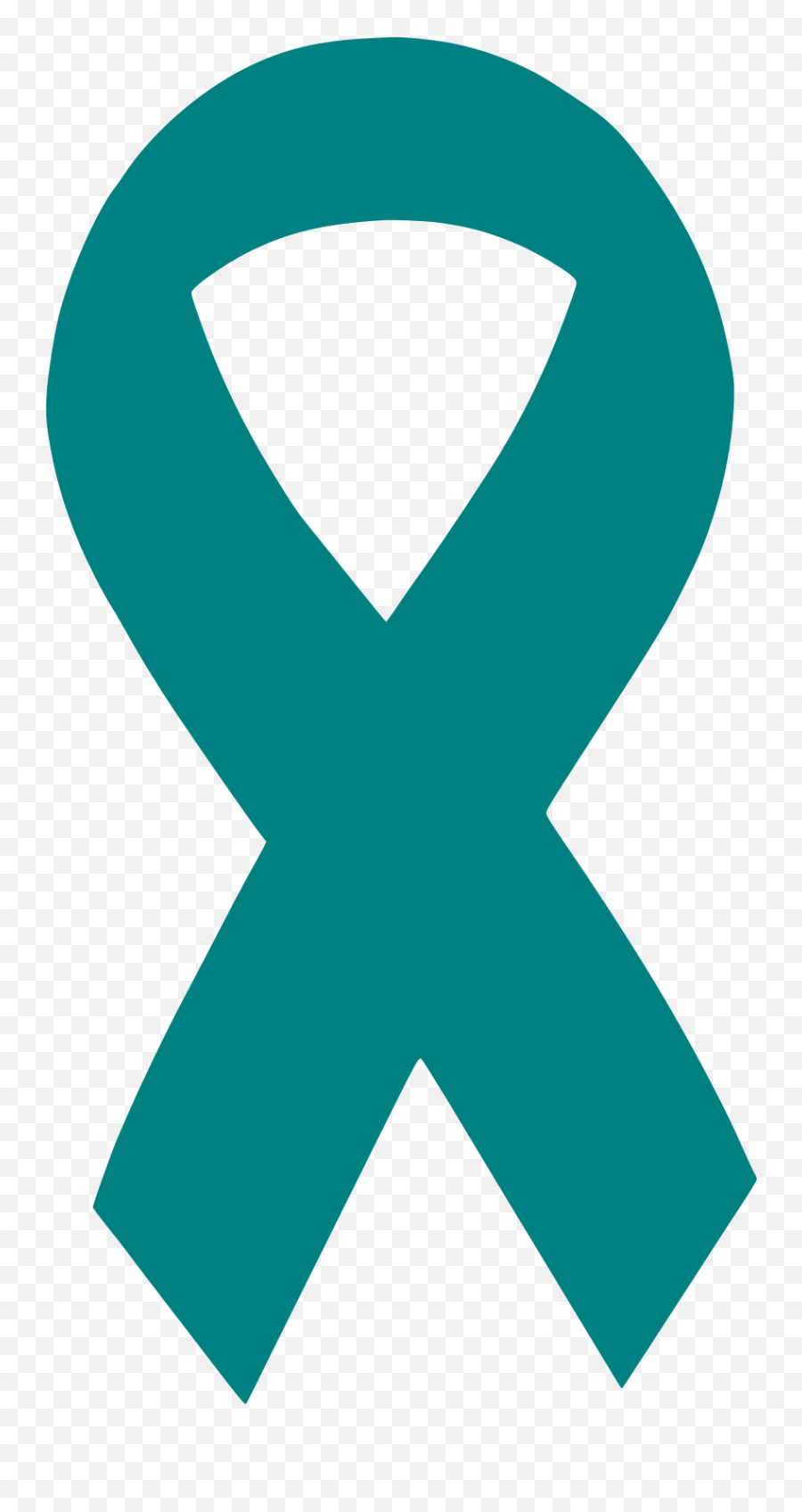 Fileteal Awareness Ribbon Small Iconsvg Wikimedia Commons Vertical