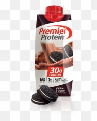 Cookies U0026 Cream Protein Shake Shakes Premier - Premier Protein Shakes Transparent Png,Icon Meals Protein Cookie