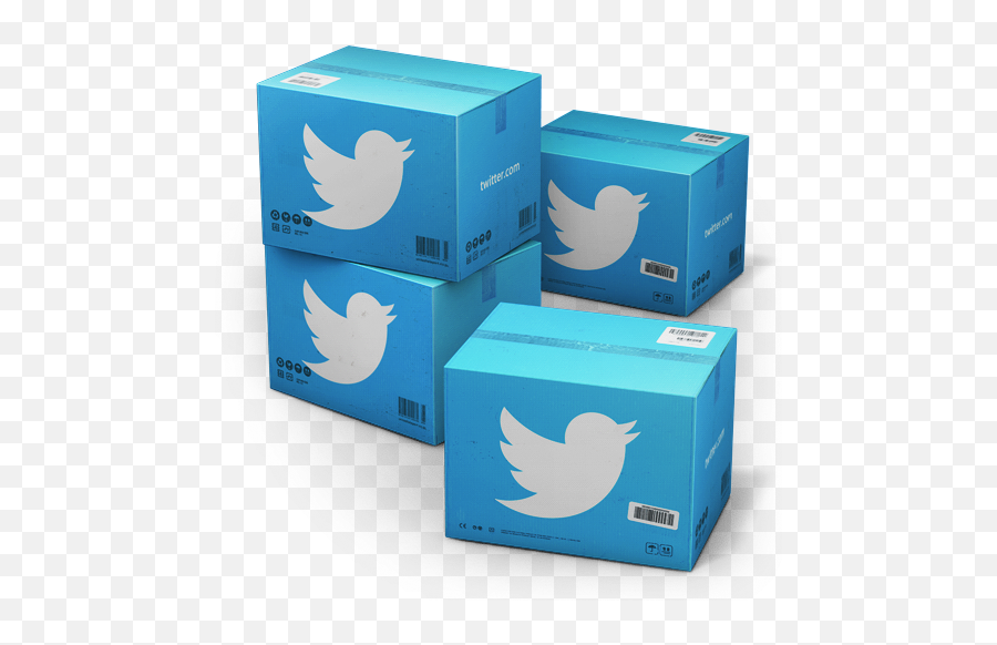 Twitter Shipping Box Vector Icons Free - If You Rotate The Twitter Png,Blue Box Icon