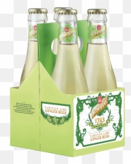 Schweppes 1783 Tahitian Lime Ginger Beer 632 Fluid Ounce Glass Bottles 4 Pack - Glass Bottle png