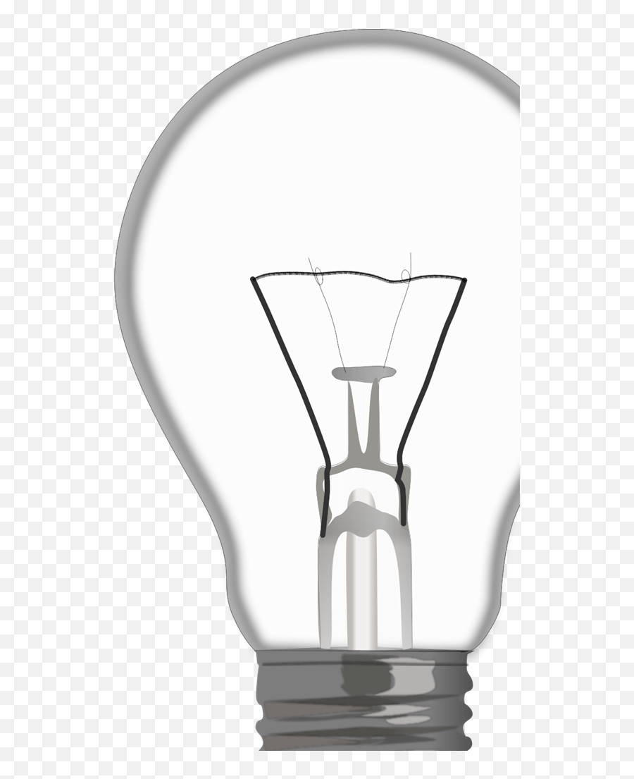 Light Bulb Svg Vector Clip Art - Svg Clipart Incandescent Light Bulb Png,Lightbulb Icon Vector