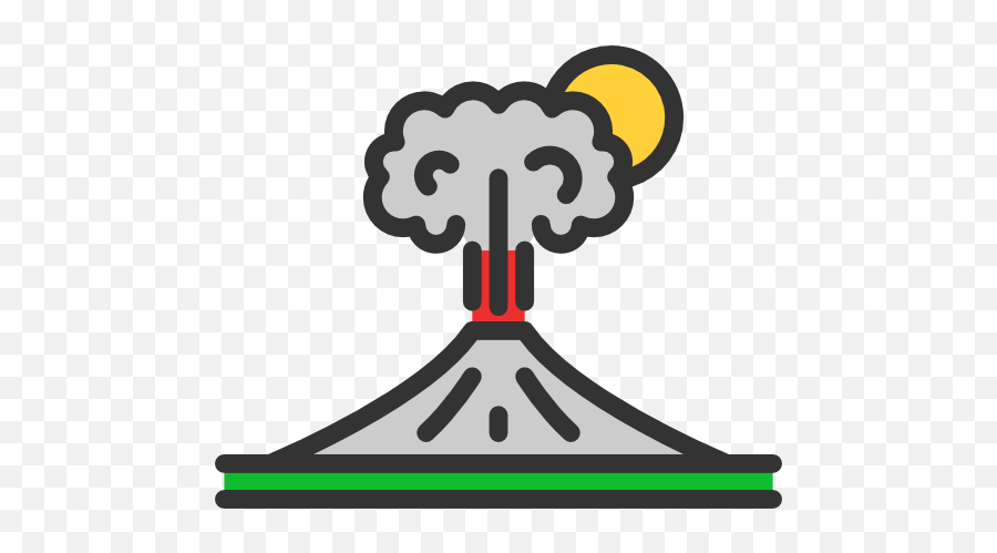 Eruption Nature Disaster Volcano Dangerous Icon - Volcano Black Icon Png,Volcano Icon Png