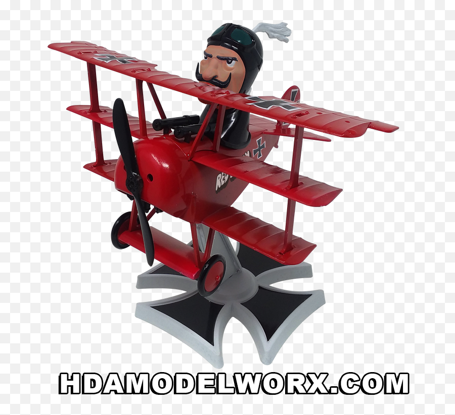 Red Baron Fokker Triplane Model Kit By Atlantis Models Snap With Motorized Propeller - Atlantis Red Baron Model Png,Biplane Icon