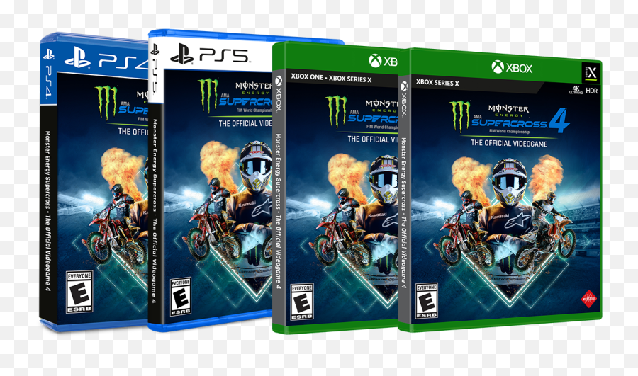 Monster Energy Supercross - The Official Videogame 4 Monster Energy Supercross The Official Videogame 4 Xbox Png,Monster Ball Icon Pack