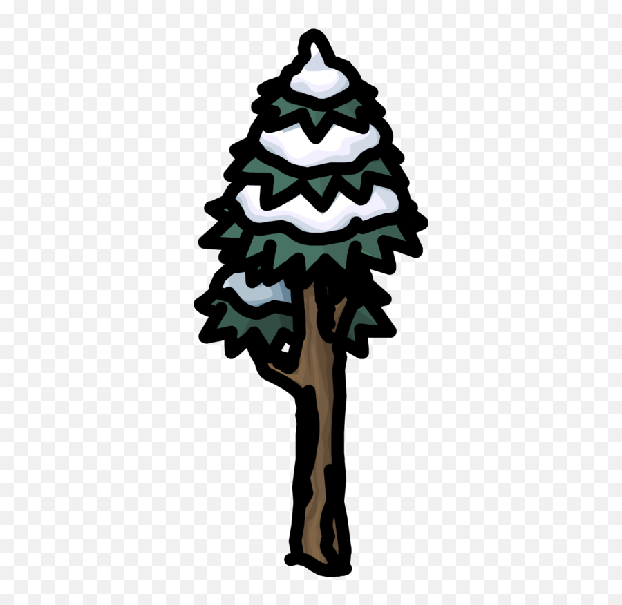 Tall Snowy Tree Club Penguin Wiki Fandom - Clip Art Png,Snowy Trees Png