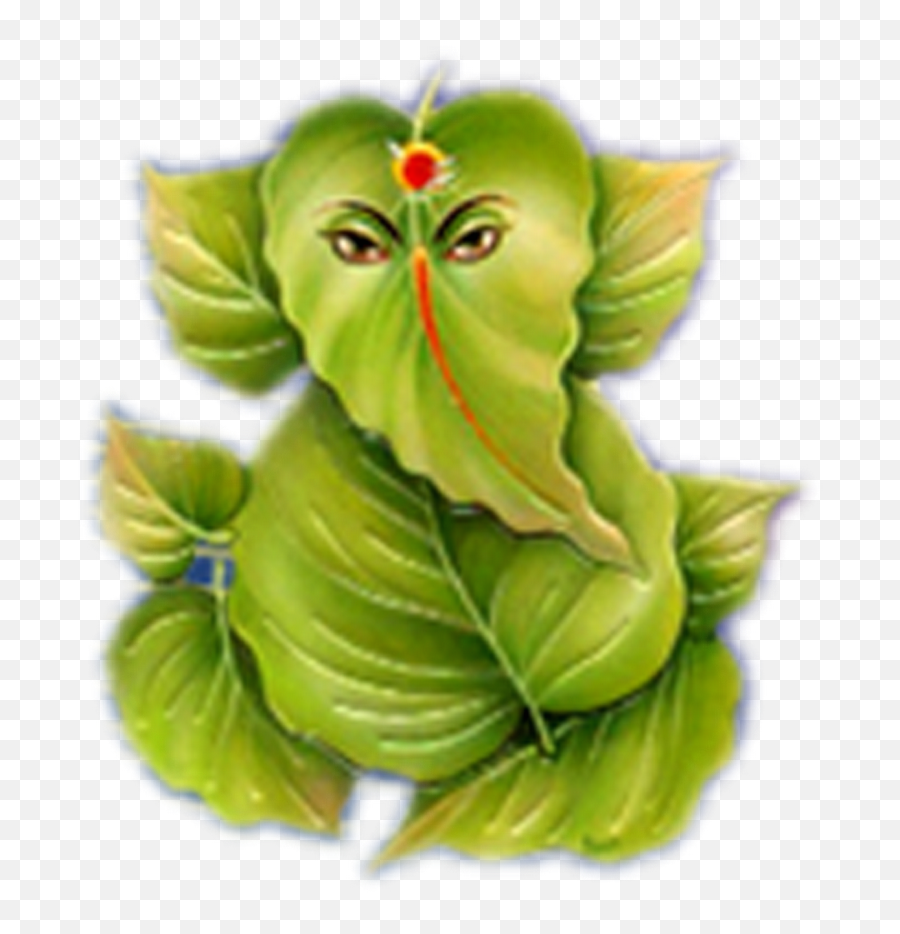 Photoshoppng Frames Wallpapers Designs God Ganesha - Leafy Ganesha,Ganesh Png