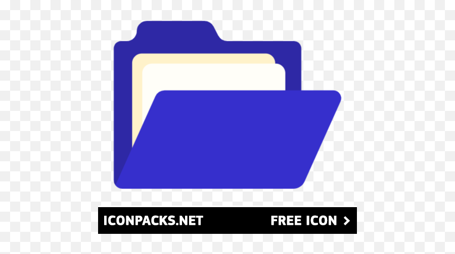 Free Blue Open Folder Icon Symbol Png Svg Download - Horizontal,Folders Icon Pack