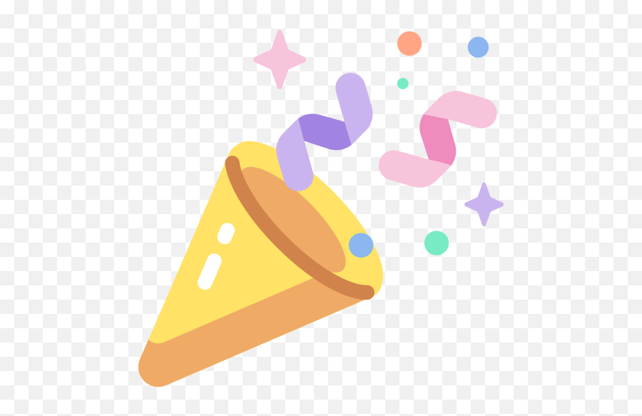 Confetti - Free Birthday And Party Icons Confetti Discord Icon Png,Yellow Discord Icon
