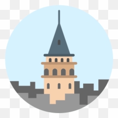 Galata Tower - Free monuments icons Tower Vector png