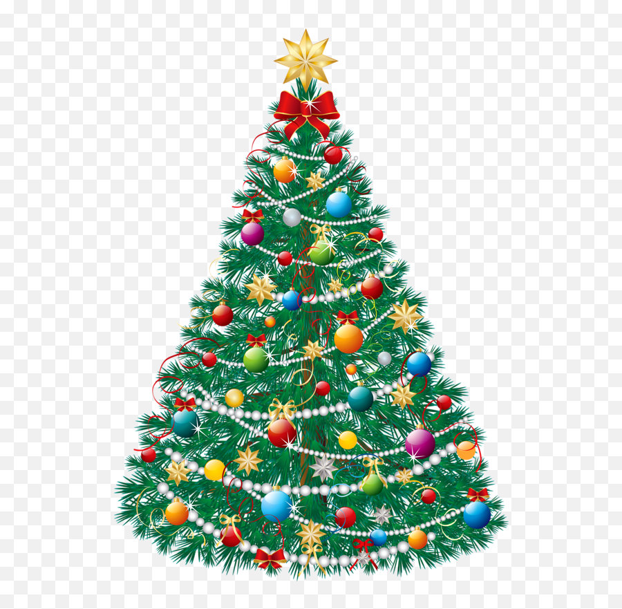 Beautiful Christmas Tree Png Image - Transparent Christmas Tree Vector Png,Christmas Lights Png