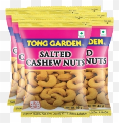 Tong Garden Salted Cashew Nuts 40g 6pcs - Tong Garden Peanut Can Png,Cashew Png