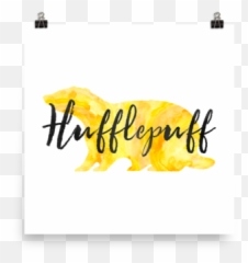 Hufflepuff Hogwarts House Pride Art Print - Meerkat Png,Hufflepuff Png