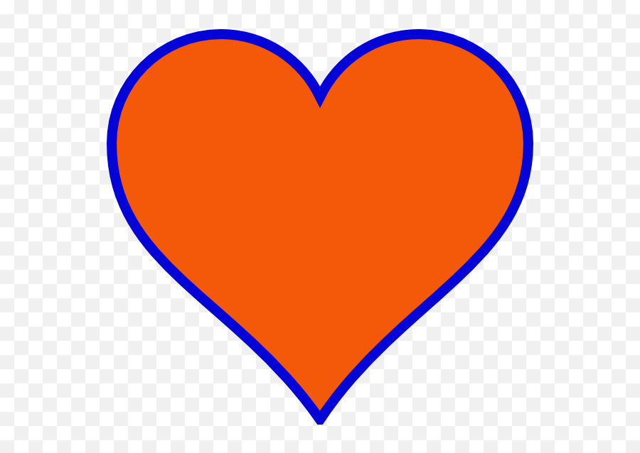 Library Of Shaded Heart Svg Black And White Png Files - Orange And Blue Hearts,Blue Heart Png
