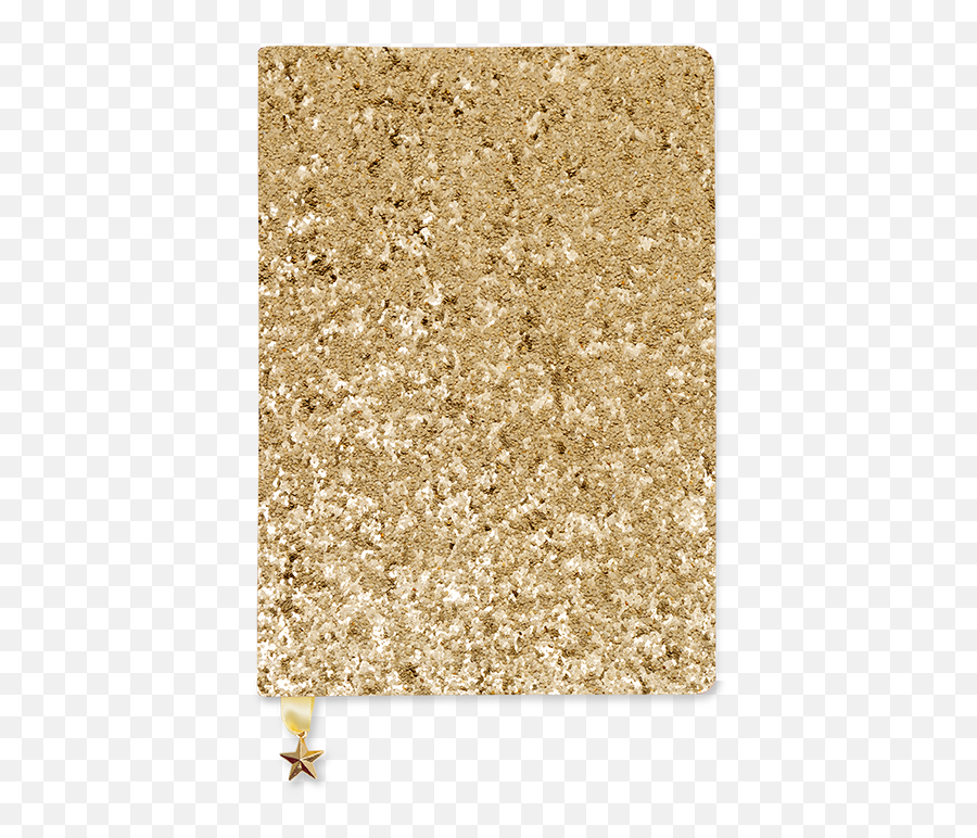 Glitter Gold A5 Notebook - Glitter Gold Notepad Png,Gold Sparkle Png