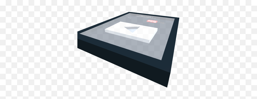 Youtube Play Button Silver - Roblox Paper Png,Youtube Play Png
