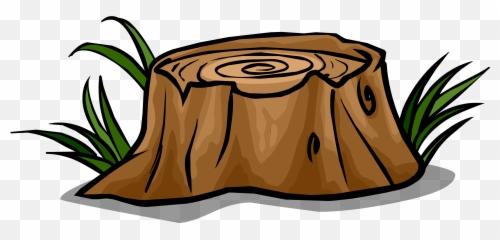 Transparent Cartoon Tree Stump Clipart - Png