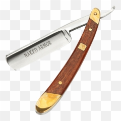Naked Armor Straight Razor Png Image - Straight Razors,Razor Png