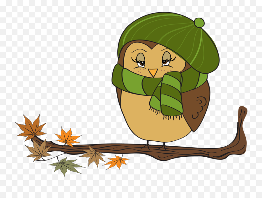 Free November Clipart Pictures - Owl November Clipart Png,Fall Clipart Png