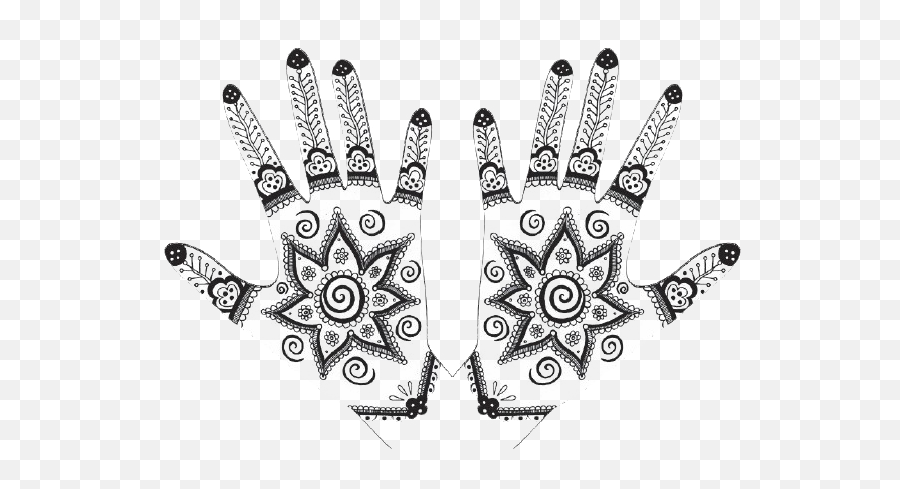 Mehendi Hand Designs Png File Mart - Mehndi Hand Vector Png,Black Hand Png