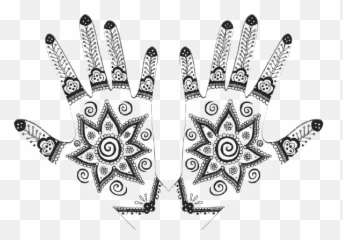 Mehendi Hand Designs Png File Mart - Mehndi Hand Vector Png,Black Hand Png