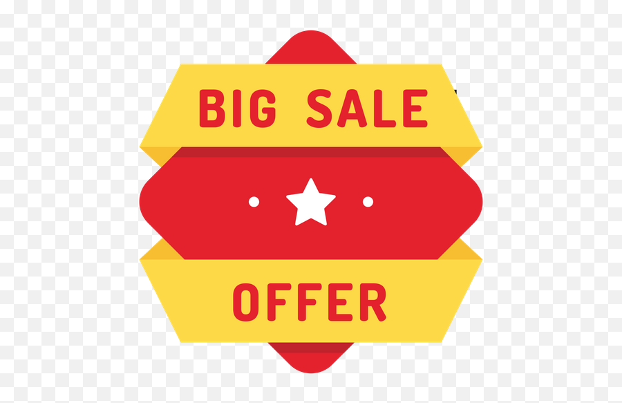 Big Sale Offer Icon Of Flat Style - Available In Svg Png Emblem,Offer Png