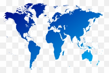 World Map Clipart Png - Watercolour Painting