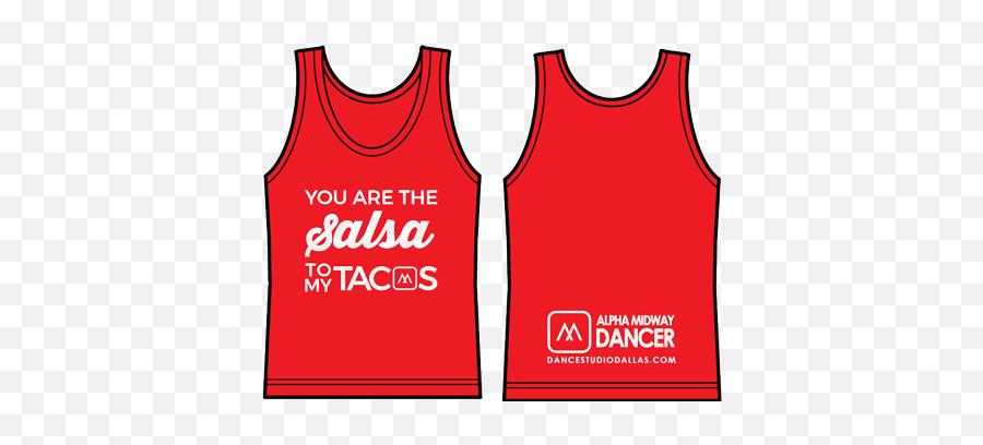 Alpha Midway Dance Studio U2013 Men And Woman T - Shirts And Tank Active Tank Png,Red Shirt Png
