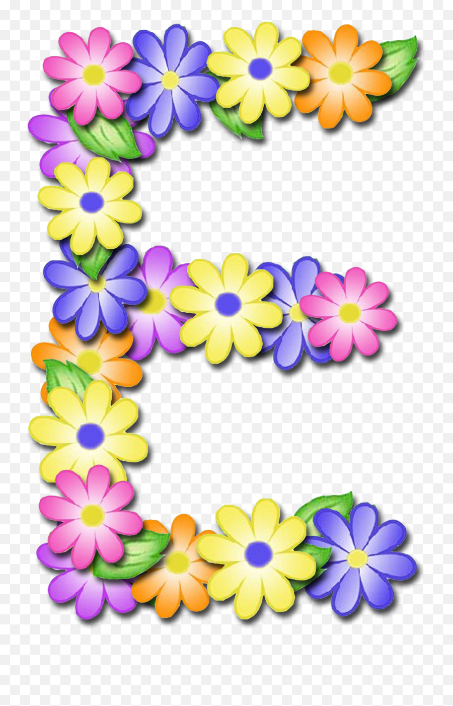 Lettere Dellu0027alfabeto Monogramma Font Con - Floral Clipart Flower Letter E Png,Dell Png