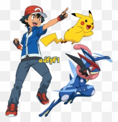 Download Xy Pikachu Y Greninja - Pokemon Ash Pikachu And Greninja Png,Ash Greninja Png