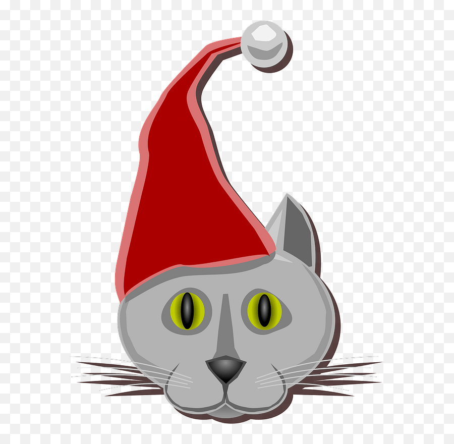 Download Hd Cat Christmas Elf Santa Xmas Santau0027s Hat - Christmas Elf Png,Santas Hat Png