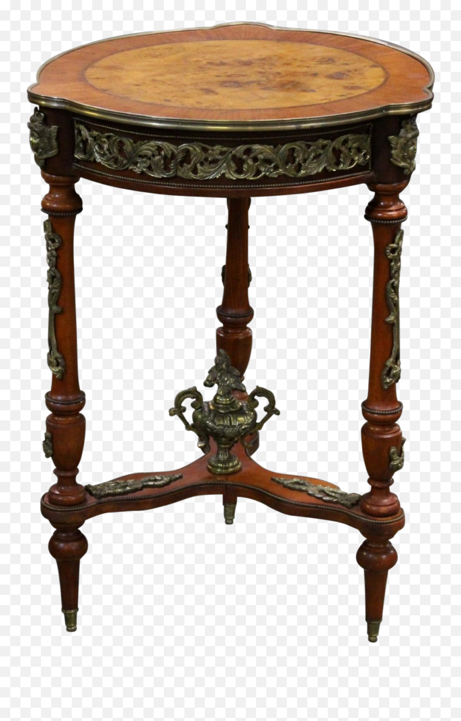 Ornate Brass Ormolu - Vintage Side Table Png,Side Table Png
