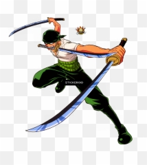 One Piece Roronoa Zoro Cosplay - Three Sword Style png
