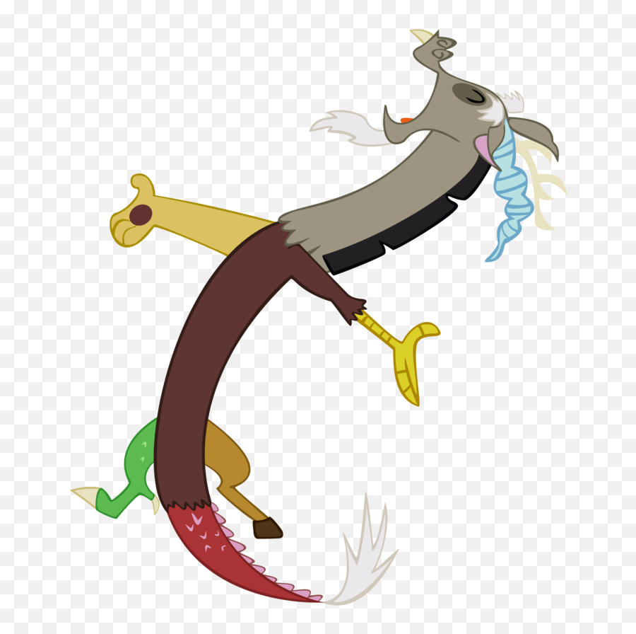 My Little Pony Discord Happy - Mlp Discord Rear Vector Png,My Little Pony Transparent