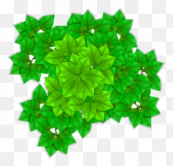 Stylized Textures Of Shrubs And Tree Tops - toonsimplesleafs Clip Art png